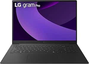 LG gram Pro 16-inch Lightweight Laptop Computer, Intel Evo Edition Powered by Intel Core Ultra9 285H Processor, NVIDIA RTX5050, Windows 11 Home, 32GB RAM, 2TB SSD, Black